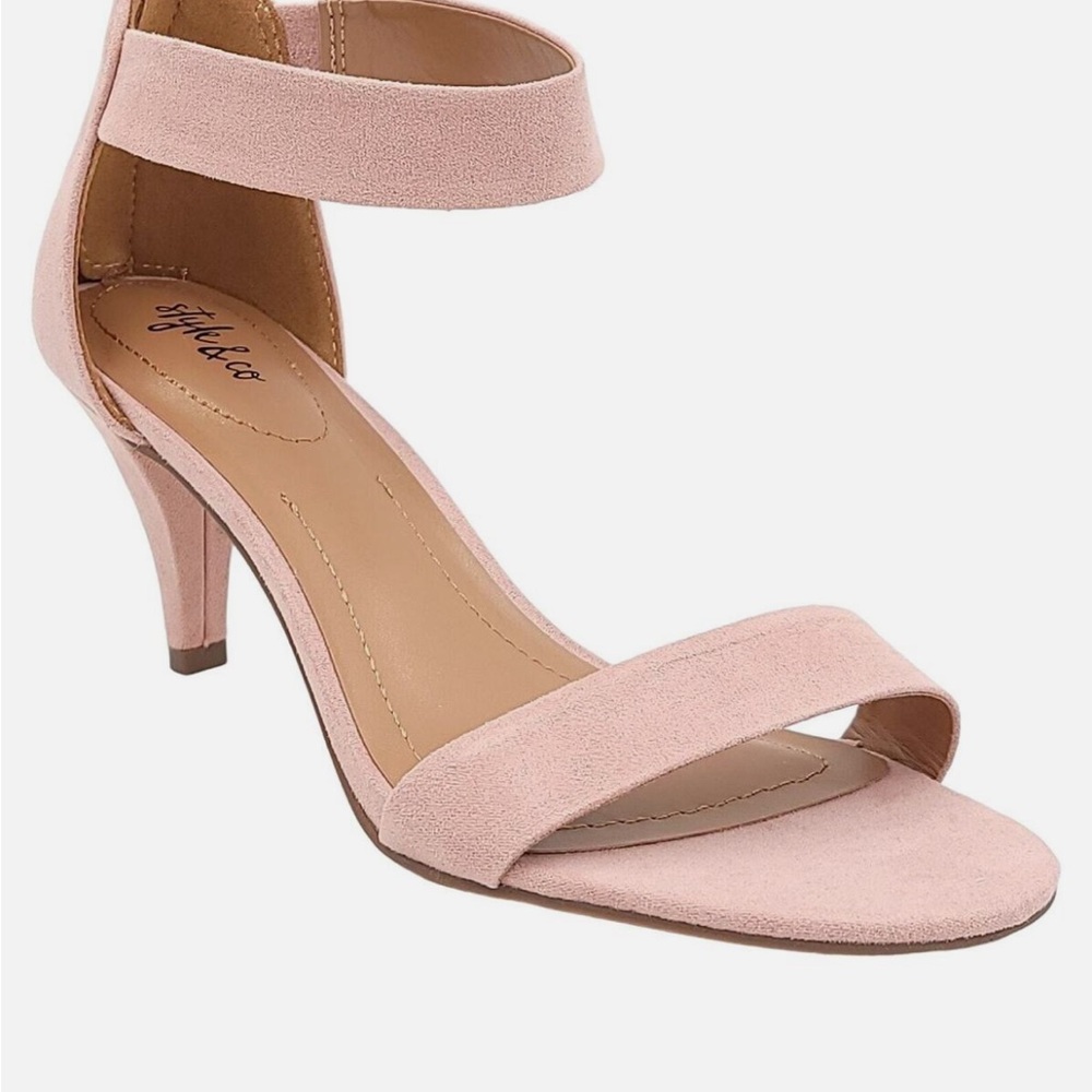 Women's Paycee Two-Piece Dress Sandals Heels Size 9 Style & Co